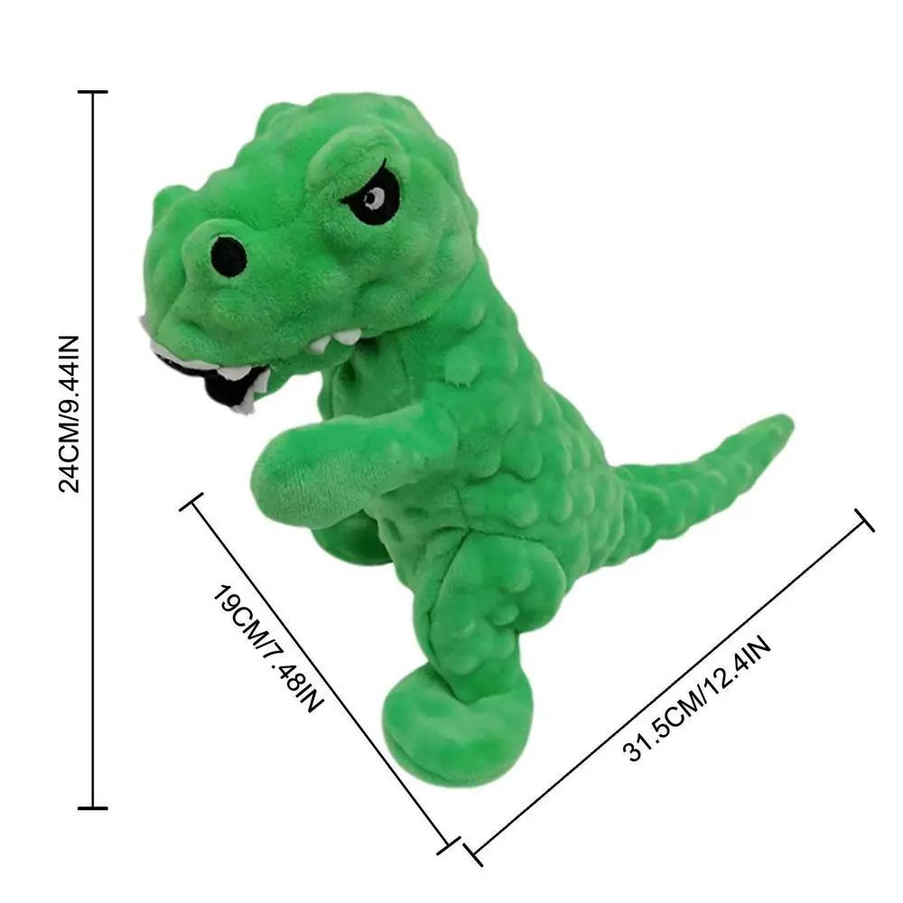 Dinosaur Squeaky Dog Toy Grunting Dinosaur Dog Toy That Oinks Grunts For Small Medium Large Dogs Squeaker Chew Training Puppy