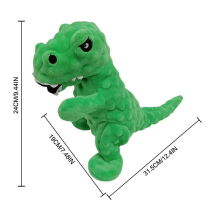 Dinosaur Squeaky Dog Toy Grunting Dinosaur Dog Toy That Oinks Grunts For Small Medium Large Dogs Squeaker Chew Training Puppy