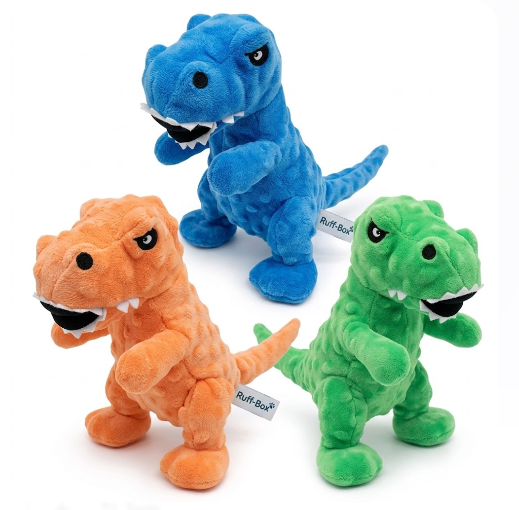 Dinosaur Squeaky Dog Toy Grunting Dinosaur Dog Toy That Oinks Grunts For Small Medium Large Dogs Squeaker Chew Training Puppy