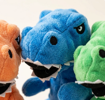 Dinosaur Squeaky Dog Toy Grunting Dinosaur Dog Toy That Oinks Grunts For Small Medium Large Dogs Squeaker Chew Training Puppy