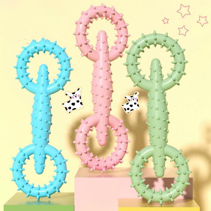Dog Chew Toy Pet Toy Ring TPR Safe Chew Toy For Dog Puppy Teething Stick Dog Chew Board