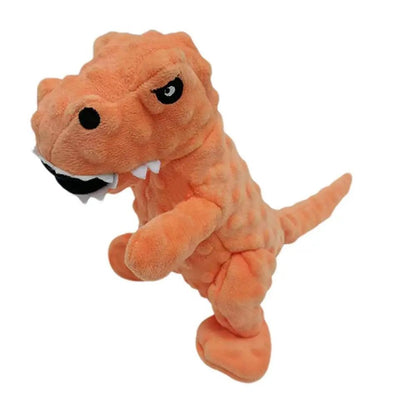 Dinosaur Squeaky Dog Toy Grunting Dinosaur Dog Toy That Oinks Grunts For Small Medium Large Dogs Squeaker Chew Training Puppy